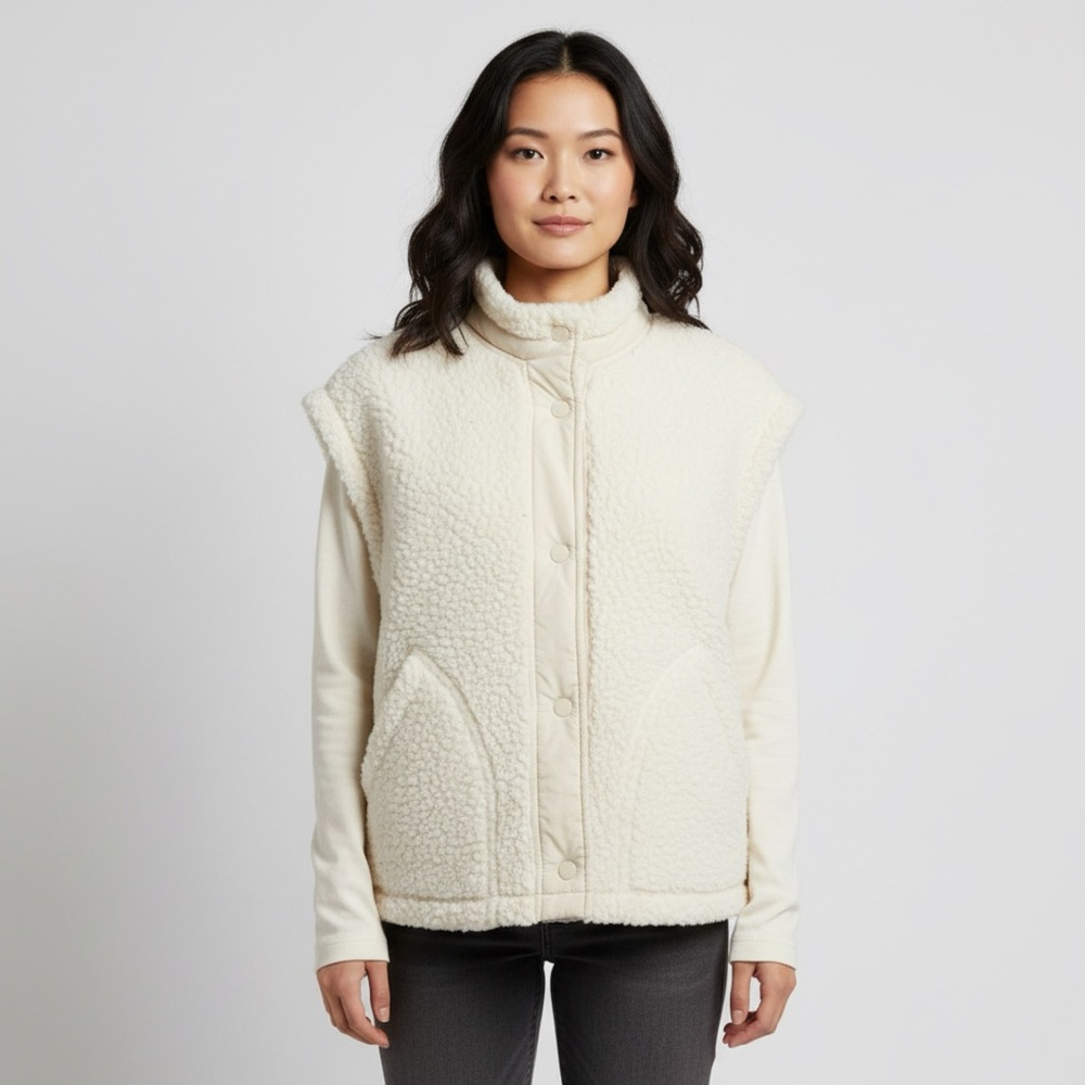 Blu Pepper Cream Teddy Jacket